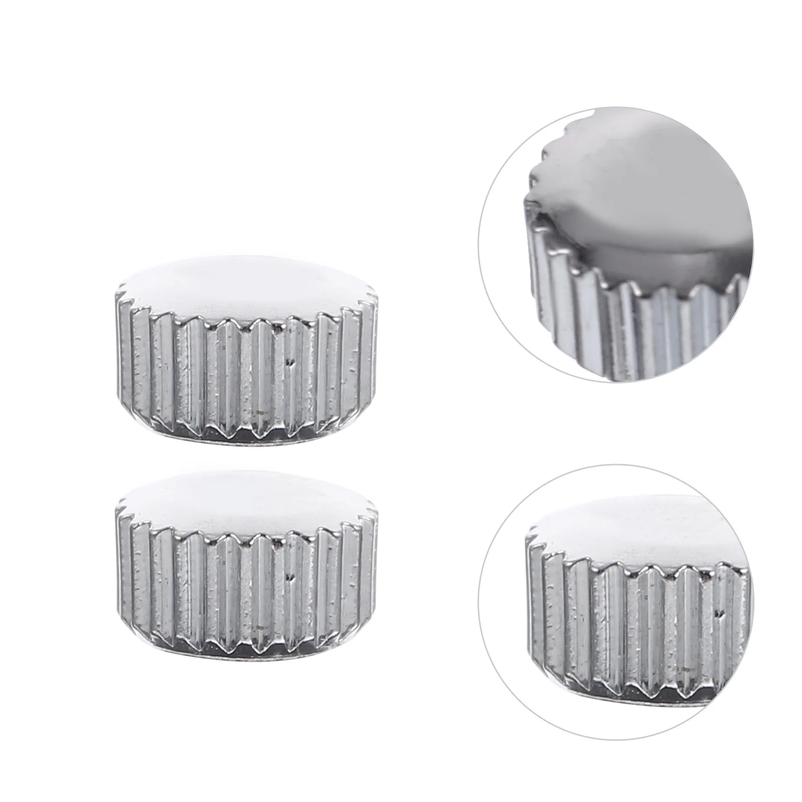 

2Pcs Watch Crowns Parts Stainless Steel Repair Replacement Professional Watch Repair Tools Accessories Watchmaker Supply