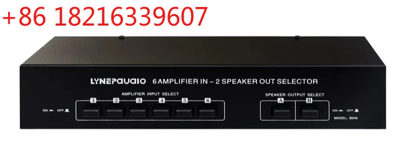 TAO  B046 Passive Amplifier Speaker Selector 6 Amplifier IN 2 Speaker OUT Selector Lossless Sound Quality
