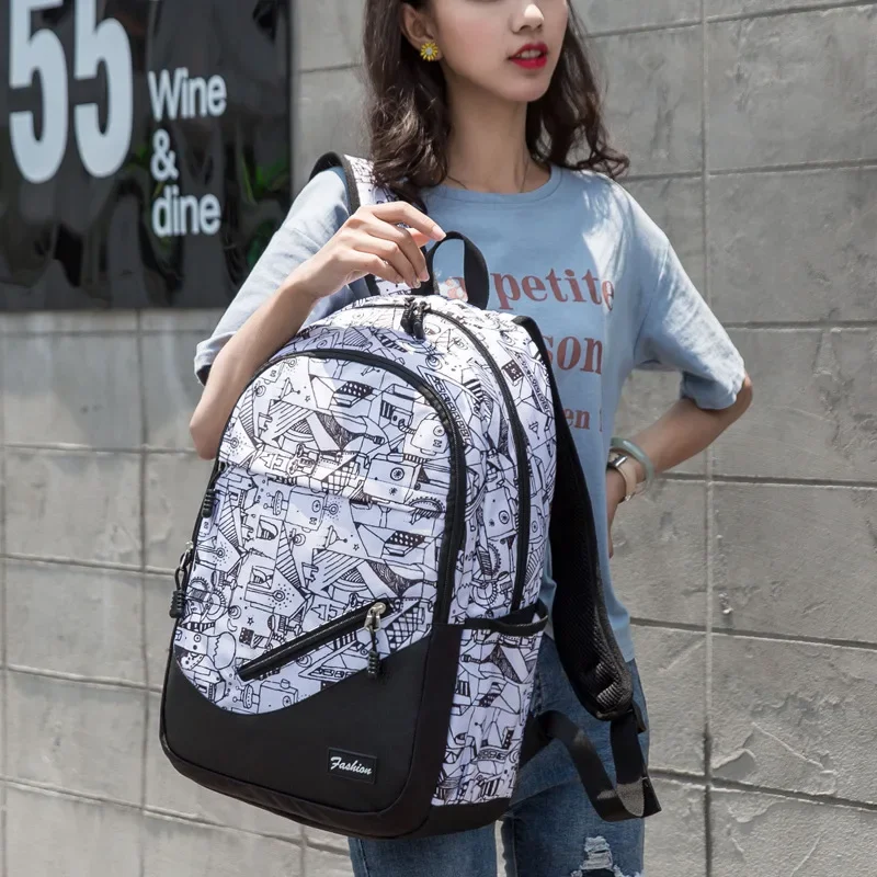 New Camouflage Printing School Backpack For Teenagers Large-capacity Orthopedic Schoolbag Boys Girls Laptop Bag Knapsack Satchel