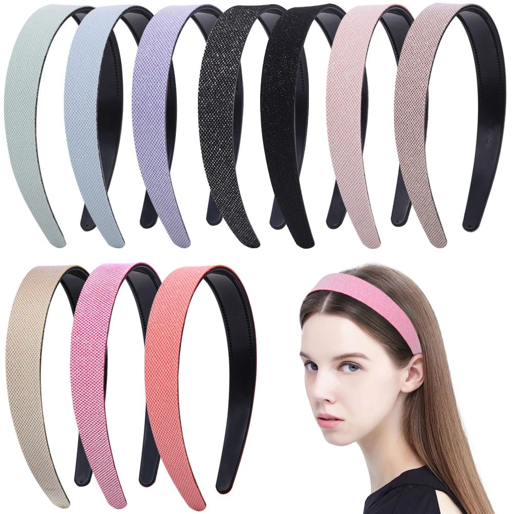 2023 New Women Hot Sell Headband Retro Hairbands for  Girls Solid Color Hair Band Female Hair Accessories Handmade Head Hoop