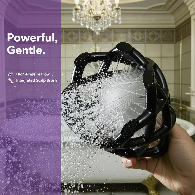 High Pressure Shower Nozzle 1Pcs Hygiene Cleaning Massage Shower Head for Men Bathroom Shower Use
