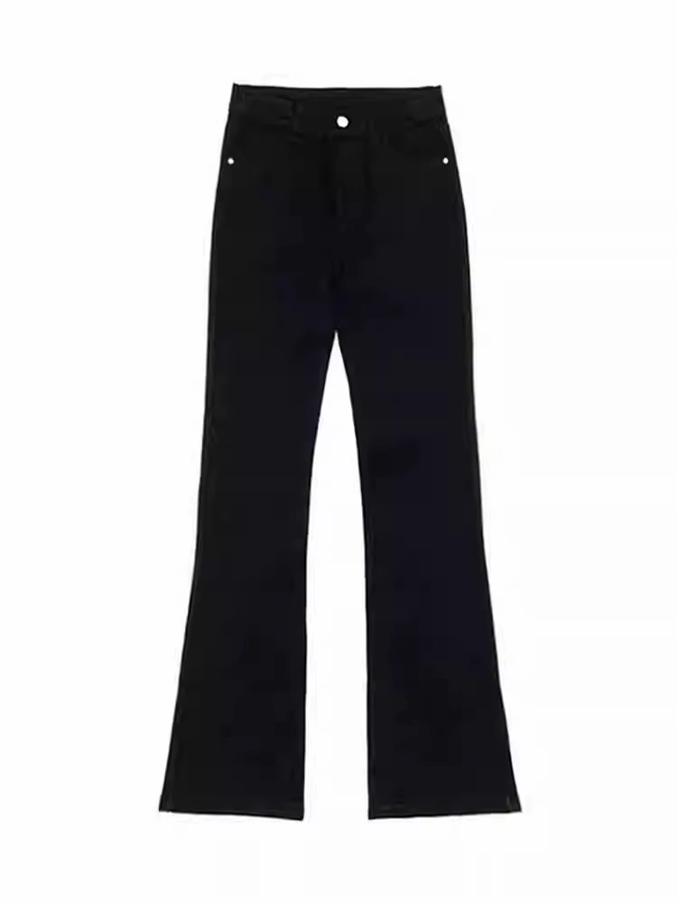 

Американские джинсы-клеш на флисовой подкладке для женщин, осенне-зимние, больших размеров, утягивающие, эластичные, с высокой талией, из хлопка...