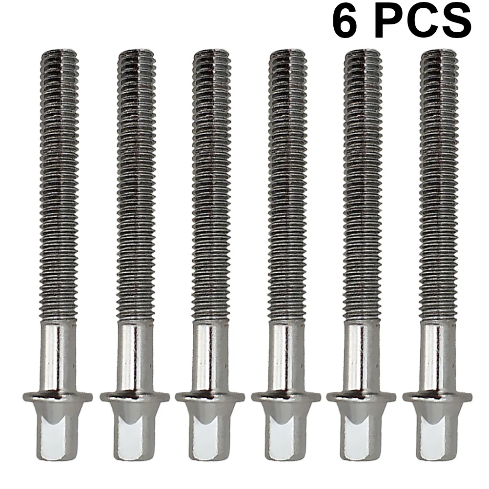 6Pcs Metal Durable Drum Fastener Mounting Short Screws with Washers for Drum Lugs(Silver) Drum Lug Mounting Screws