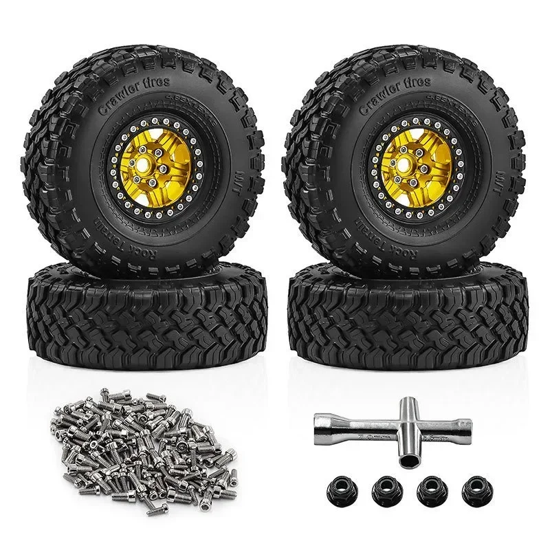 

1.9inch Alloy Rims for TRX4 SCX10 III 90046 D90 CC01 1/10 RC Crawler Tires Universal Upgrade