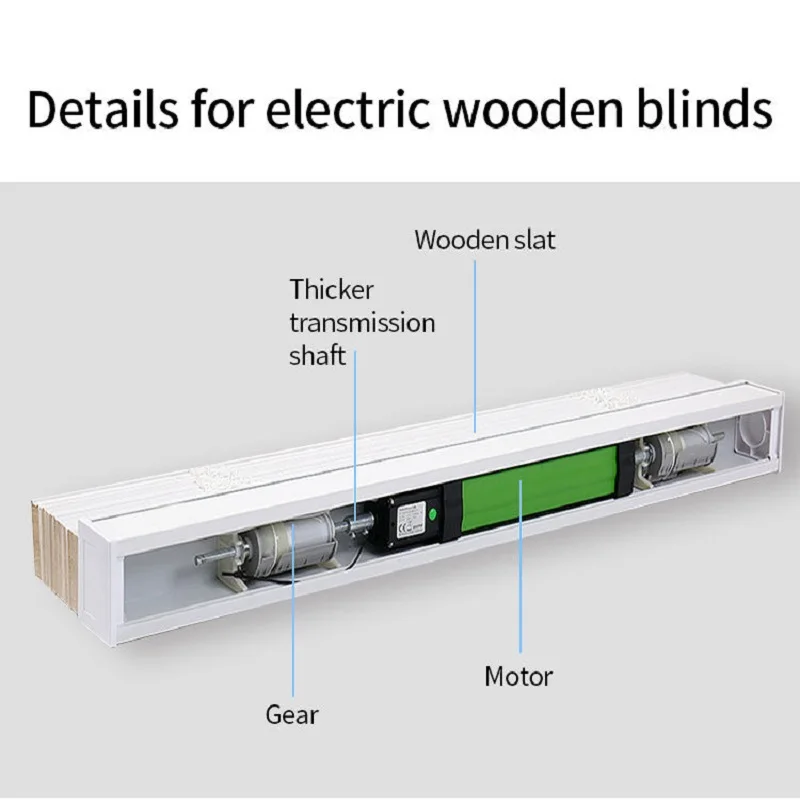 Factory Wholesale office used motorized and manual Wooden blinds for windows