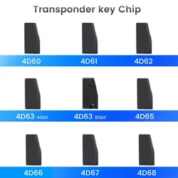 KEYYOU Auto Chiave Transponder Chip 4D60 4D61 4D62 4D63 40Bit 4D63 80Bit 4D65 4D66 4D67 4D68 In Bianco di Chip di Alta Qualità professionale