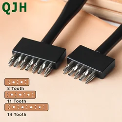 New Pattern Punch Leather Craft Chisel Leather Tools 7 Models Punching Leather Hole Punch Round Leather Craft Hollow Hole Punch