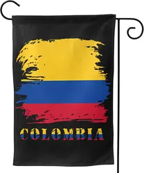 Double Sided Vintage Colombia Colombians Flag Garden Flag,Patriotic Flag Vertical Seasonal Sign Outdoor Decor Yard Flags 12X18 i