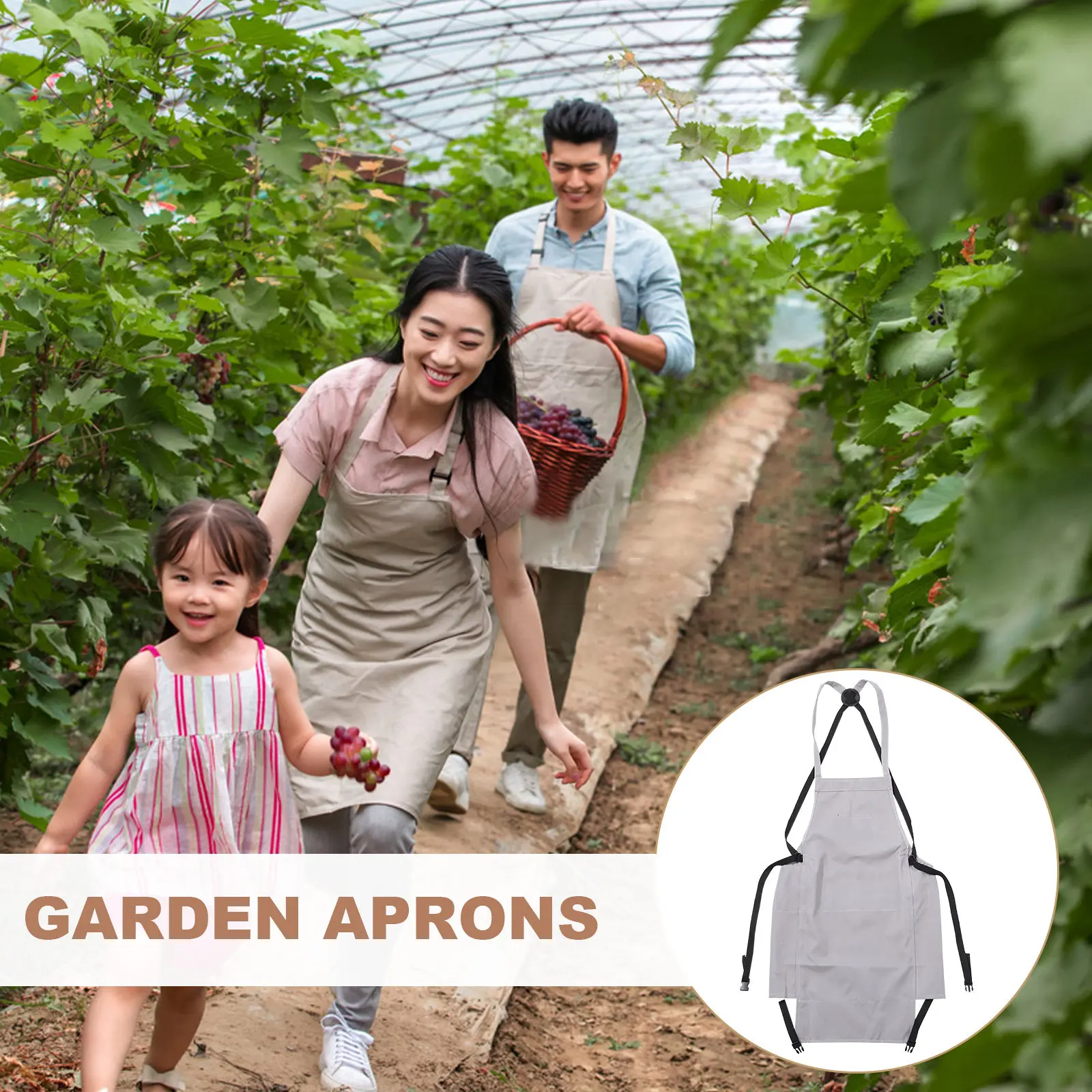 

Stable Oxford Fabric Fruit and Vegetable Picking Apron Multipurpose Garden Harvest Apron with Storage Bag for Lemons Blueberries