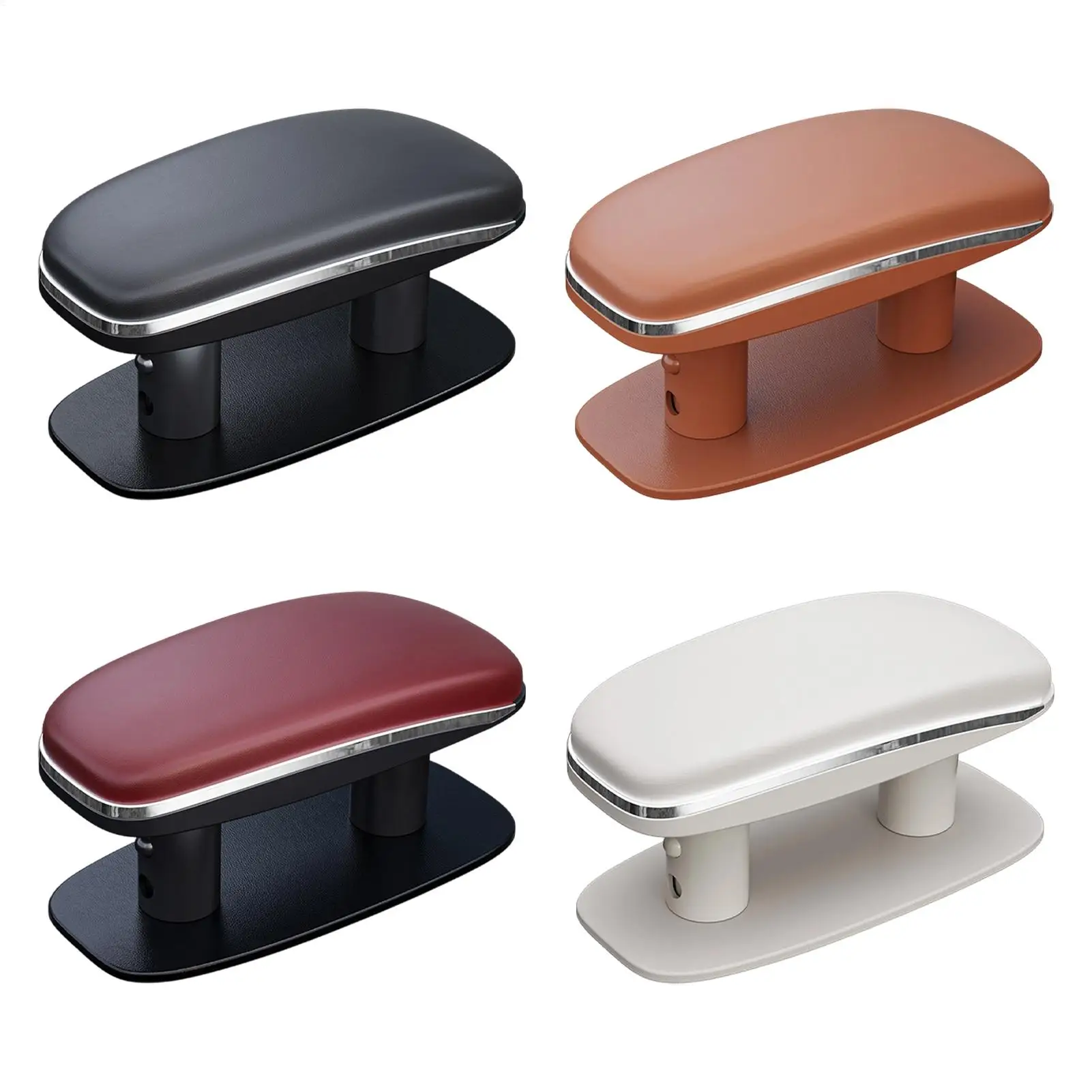 

Car Elbow Support Armrest Box Pad PU Leather Car Armrest Cushion Universal Adjustable Height Ergonomic Elbow Pads Interior