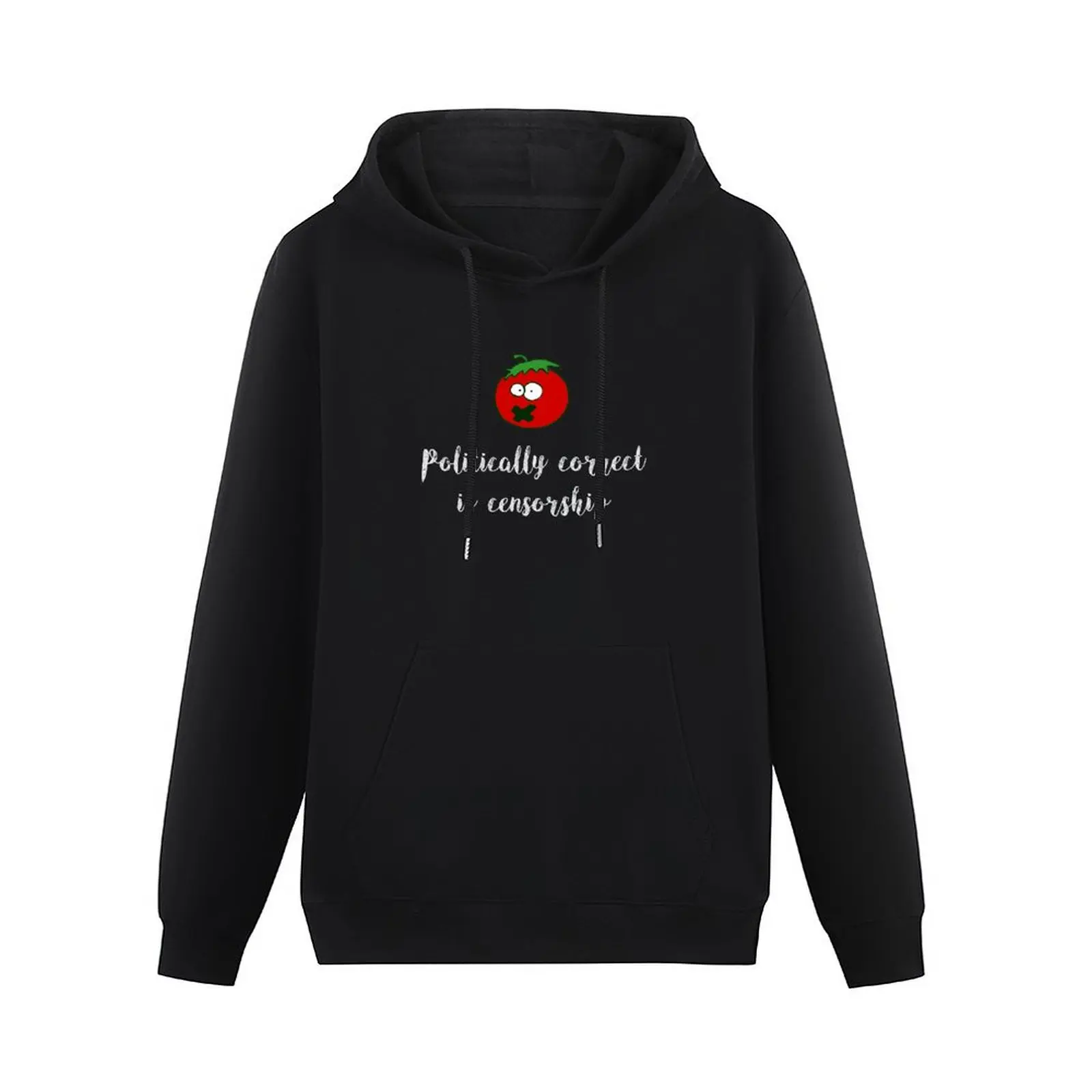 tomato censorship Pullover Hoodie male clothes anime clothes hoodie oversize