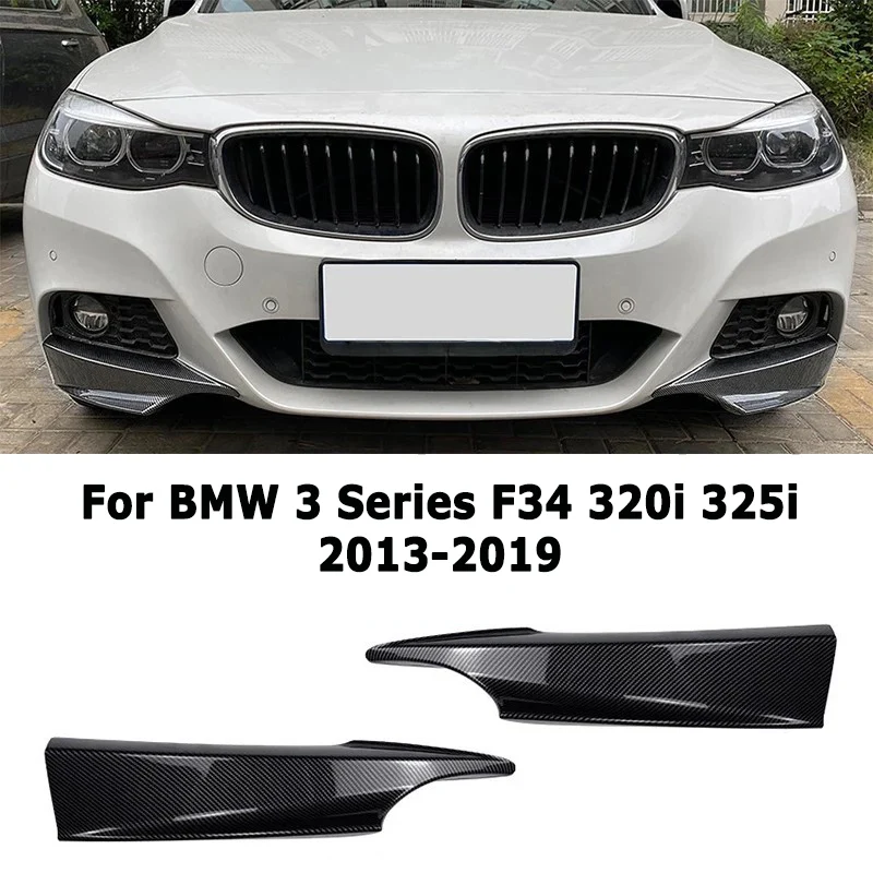 

Уголок переднего бампера автомобиля для BMW 3 серии F34 320i 325i GT 2013-2019, разветвители, внешняя настройка, автомобильные аксессуары послепродажного обслуживания