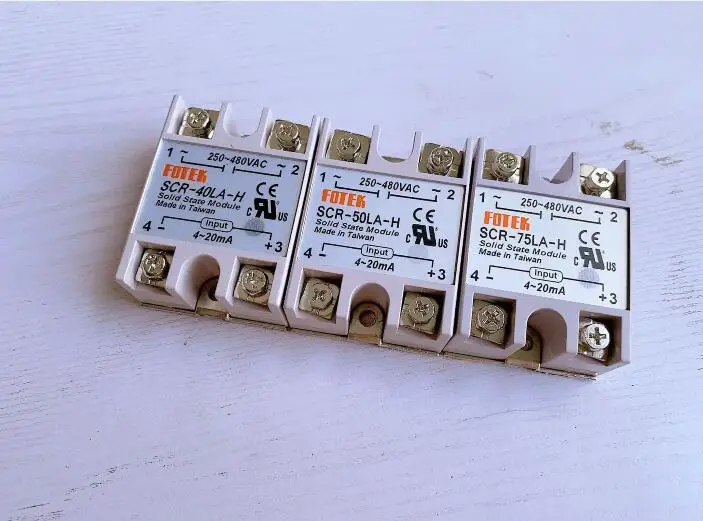 SCR-25LA-H SCR-40LA-H SCR-50LA-H SCR-75LA-H Solid State Relay Module Control 4-20mA to 250-480VAC