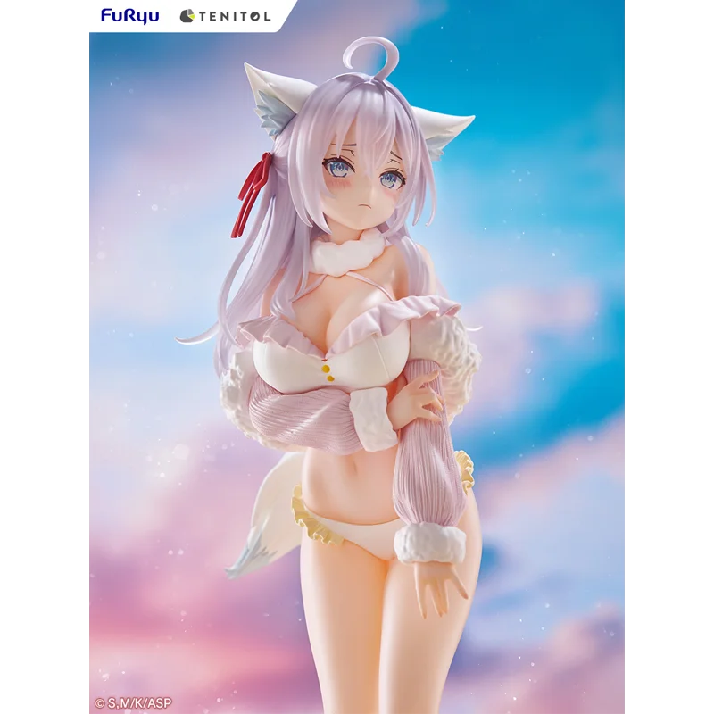 In Stock Furyu Tenitol Tall Alya White Fox Ver 31cm Sexy Girl Desktop Cute Doll Anime Figures Toys Models Gift PVC Collectible