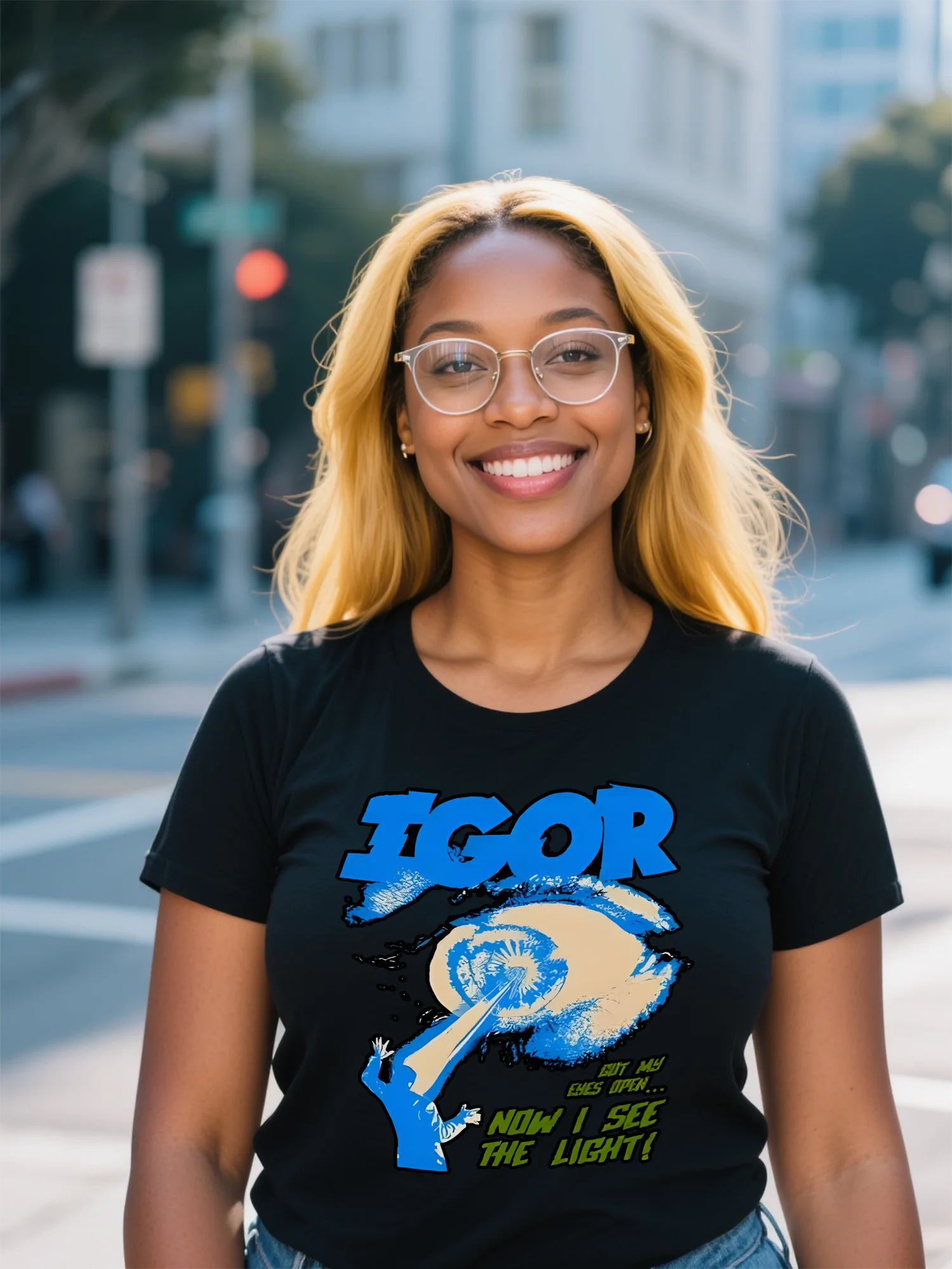 Premium Women's Streetwear T-Shirt - Black Floral Floral Boho Print