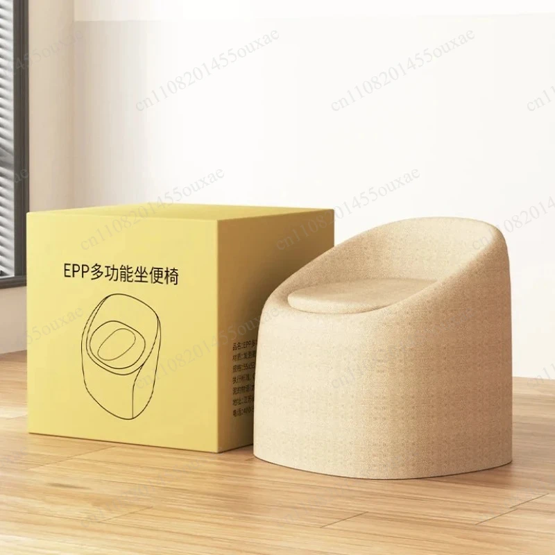 Portable EPP Toilet Stool, Thick Durable Bathroom Stool, Eco-Friendly Design, Universal Use for Children and Adults