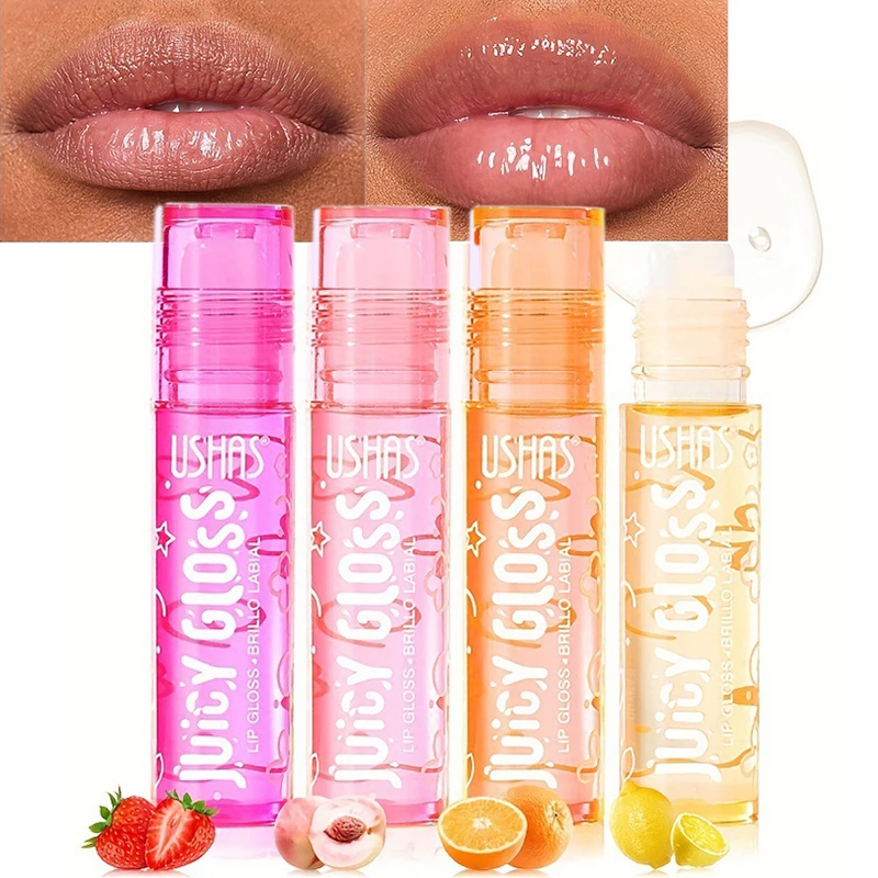 Aceite labial de fruta fresca, bálsamo labial de limón, maquillaje de imprimación, aceite labial transparente hidratante de larga duración, brillo de labios, cosméticos