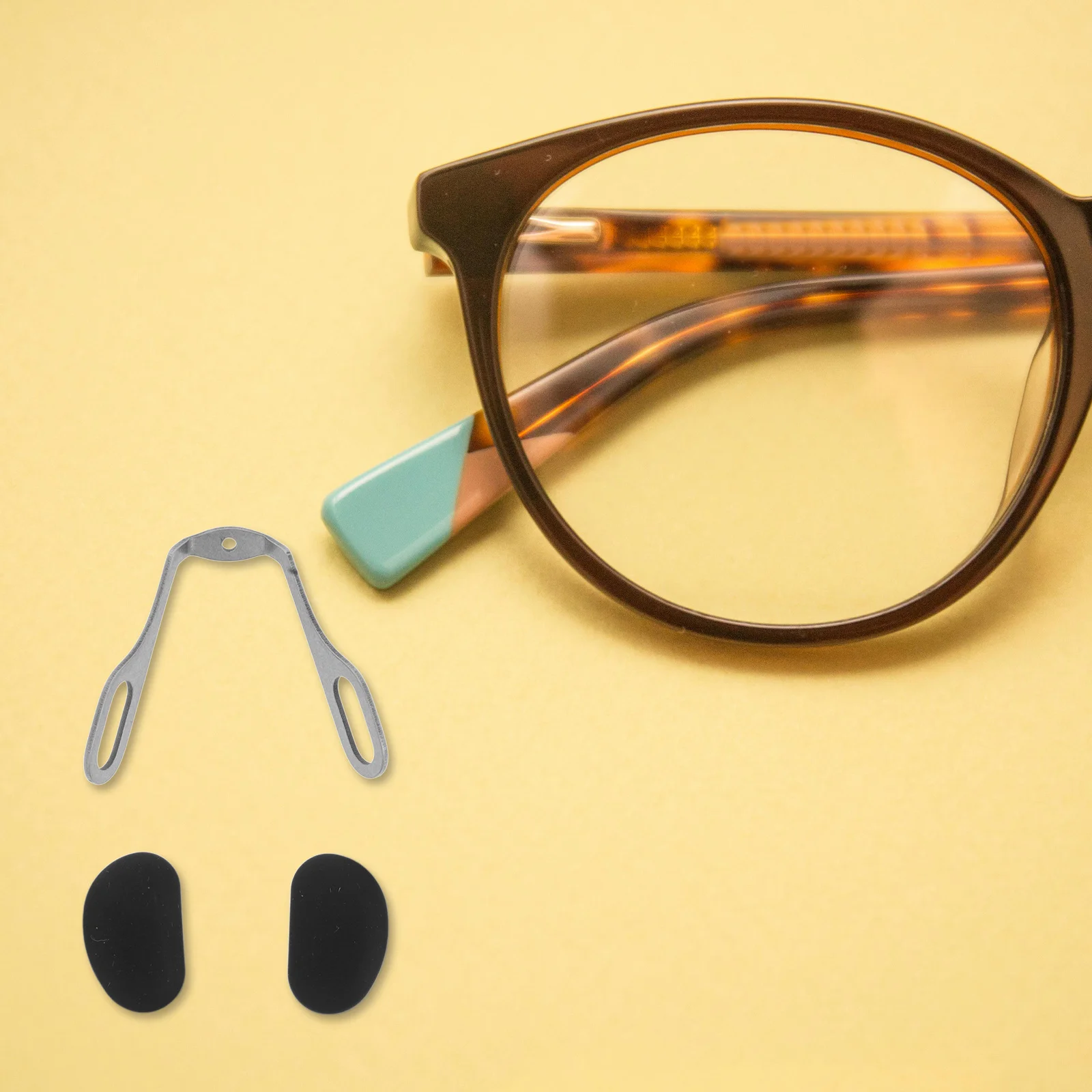 

U-Shaped Eyeglass Nose Pads Screw-in Replacement Soft Silicone Anti-Slip Bridge Support for Sunglasses Eyewear