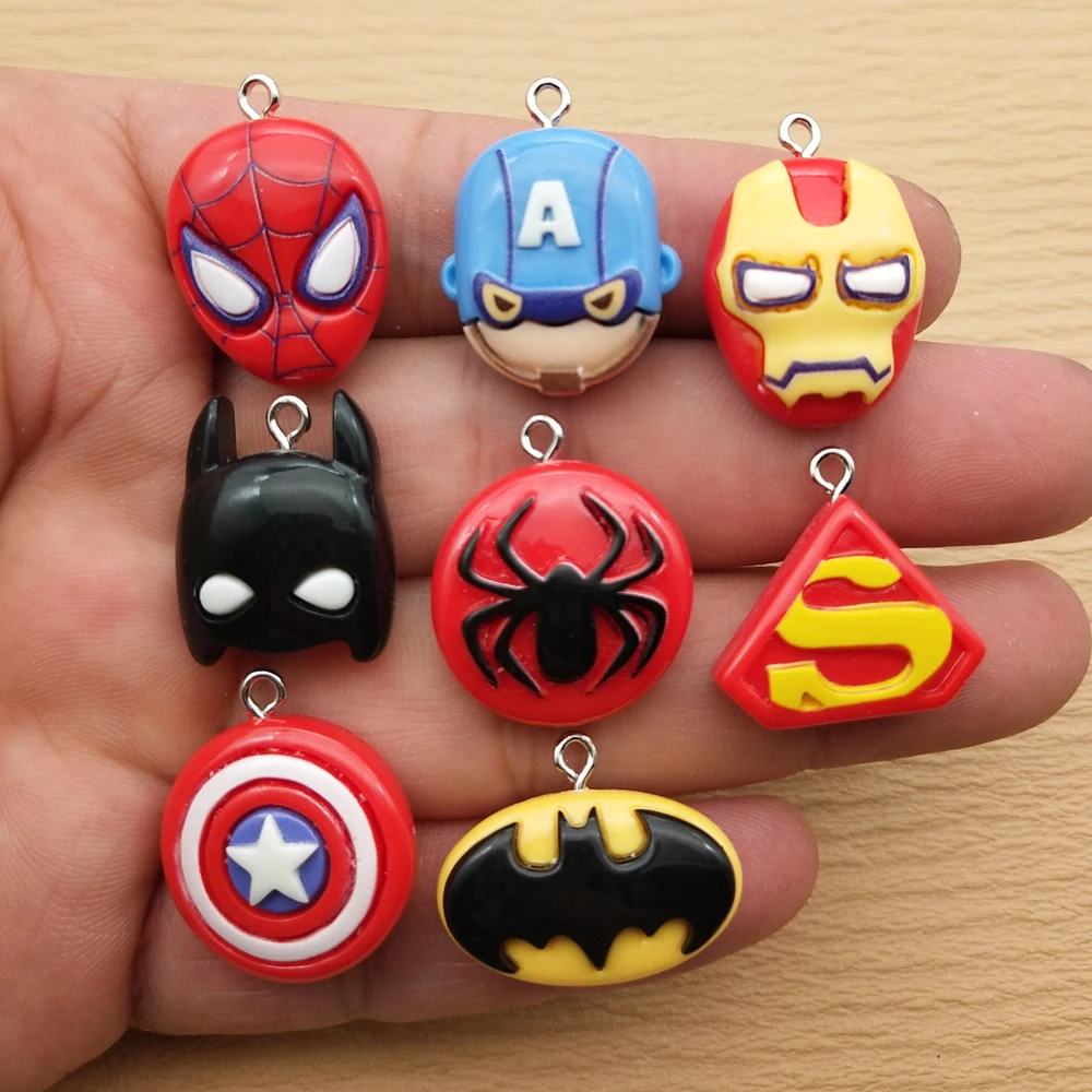 10pcs Resin Cartoon Anime Movie Charm for Jewelry Making Earring Necklace Bracelet Pendant Phone Diy Accessories Craft Supplies