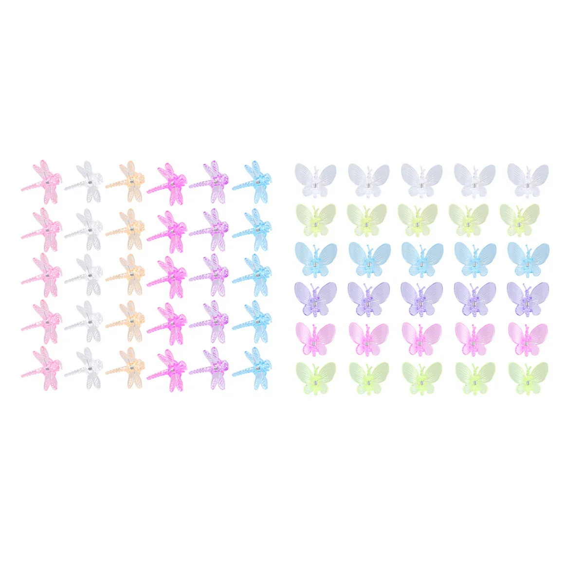 

60 Pcs Gardening Fixed Clips Ladybug Shaped Vine Support Creative Plant Hair Accessories Durable Safe Fashion Cute Gifts