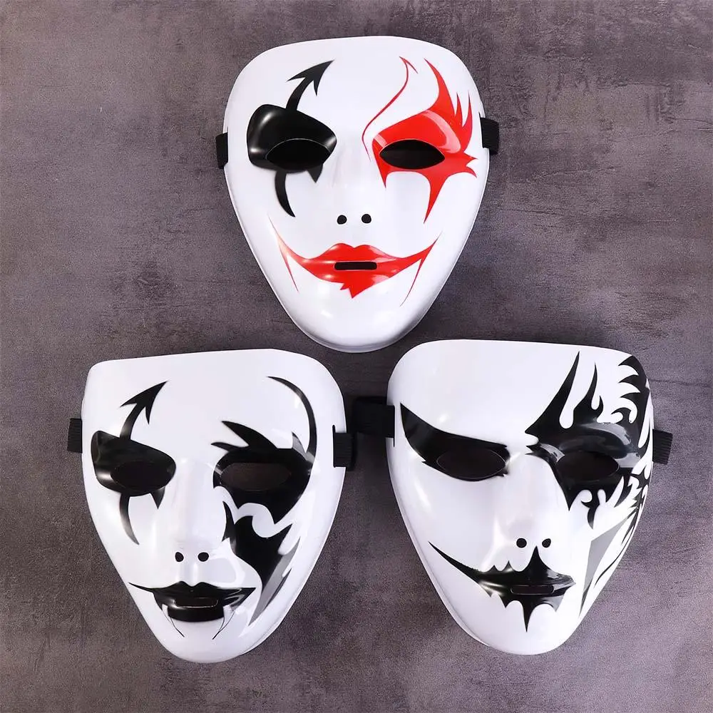 Hip hop dança de rua cosplay trajes de festa fantasma acessórios adereços de halloween máscara de terror máscara facial completa