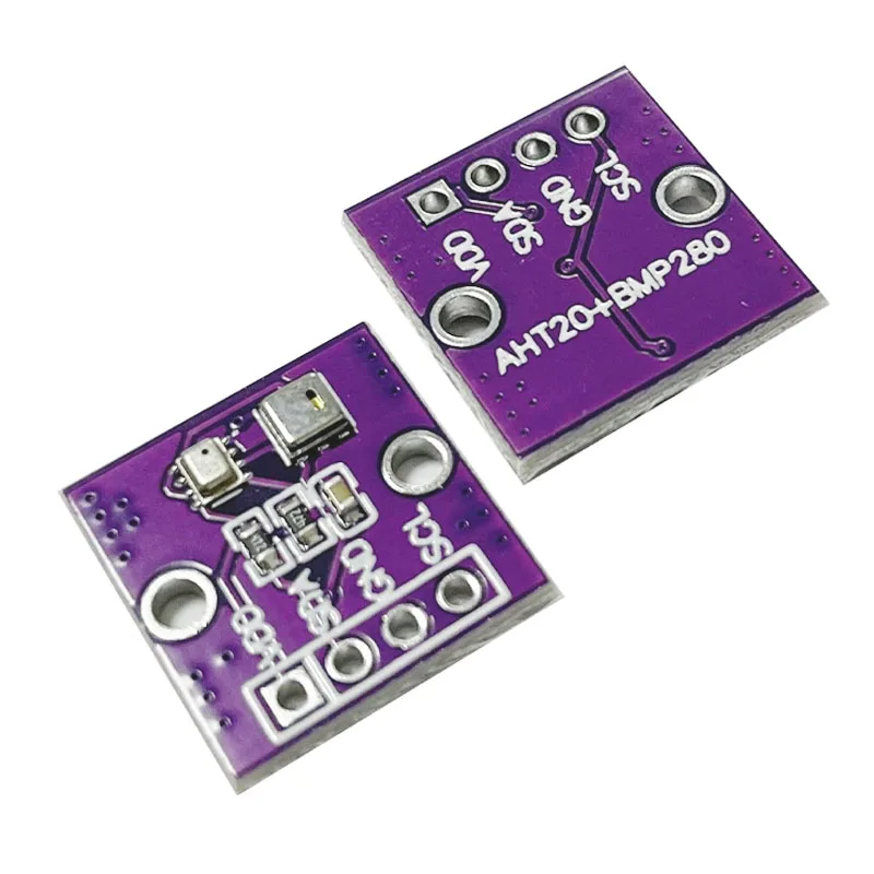 مستشعر الضغط الجوي عالي الدقة لوحدة Arduino AHT20 + BMP280 لدرجة الحرارة والرطوبة وضغط الهواء