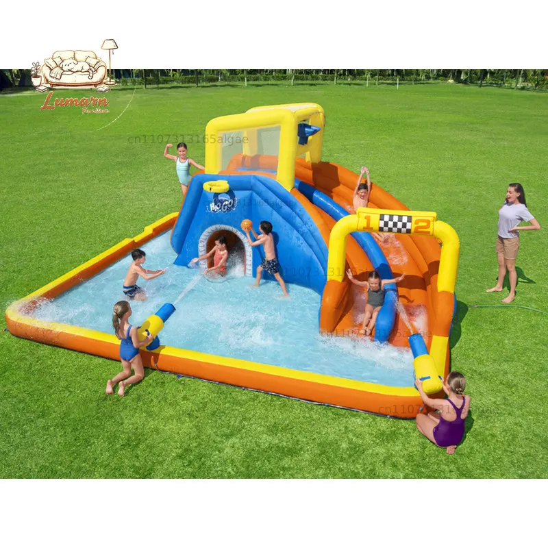 Custom Family Amusement Park Water Inflatable Castle Large