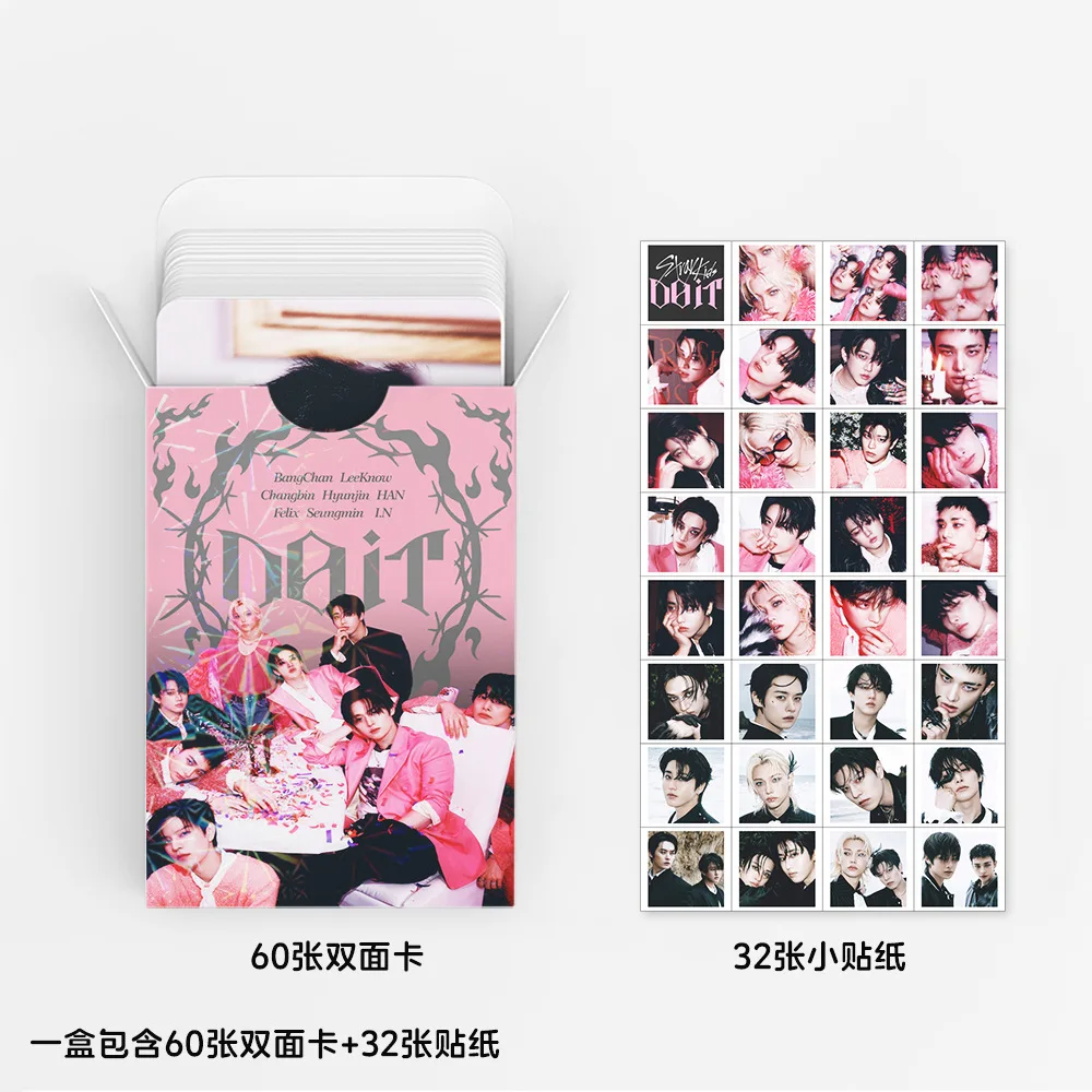 92 Sticker Cards of Stray Kids (K-pop) "DO IT New Album Photo Cards, LOMO Stickers, Fan Collectibles"