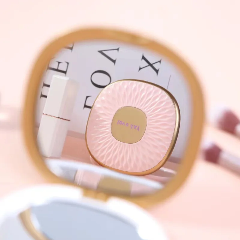 Foldable Makeup Mirror Mini Round Makeup Vanity Mirror Portable Hand Mirrors Double-sided Compact Mirror Pocket Cosmetic Mirror