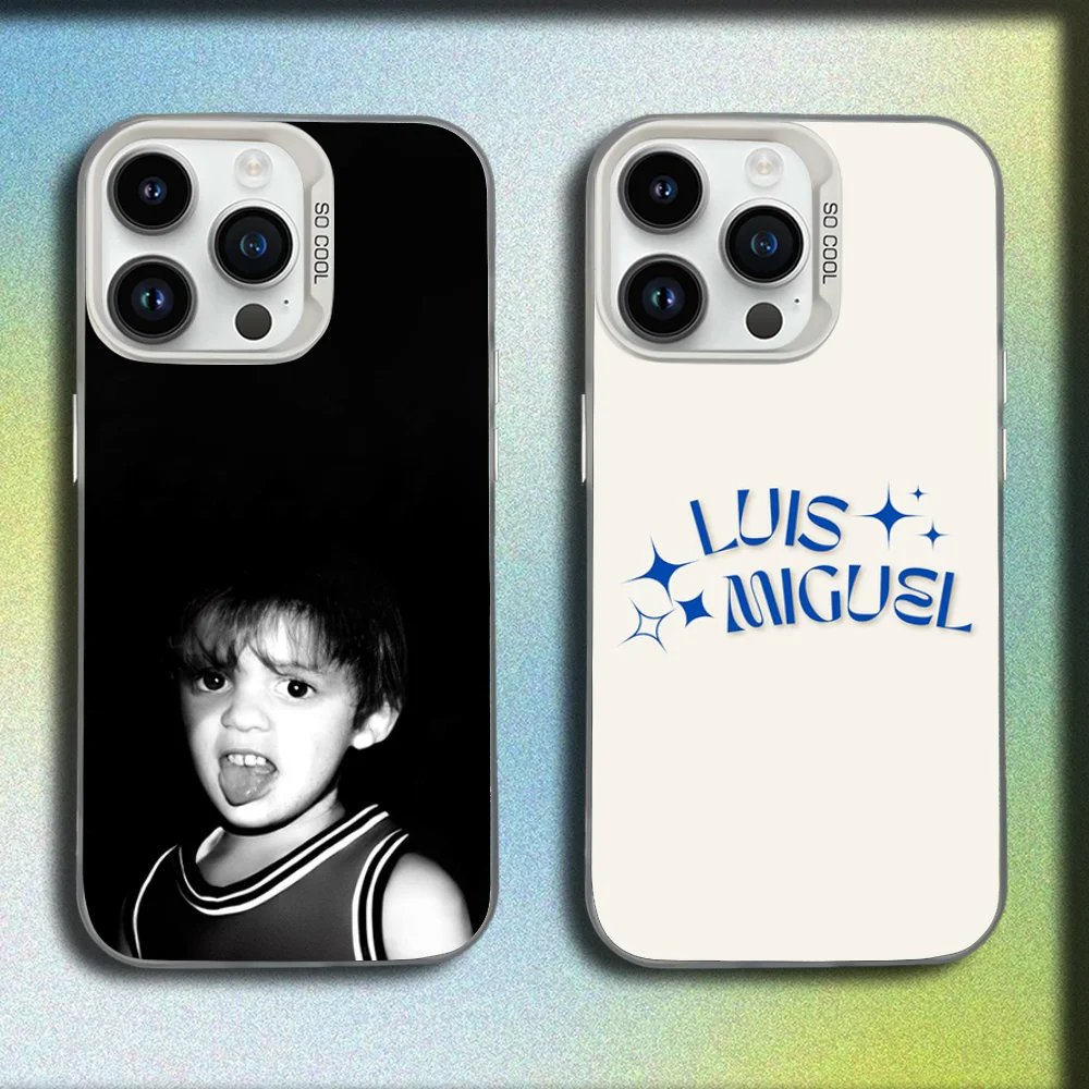 

Singer Luis M-Miguel Phone Case For iPhone 16,15,14,13,12,11,Mini,Pro,SE,MAX White Matte Shockproof Cover