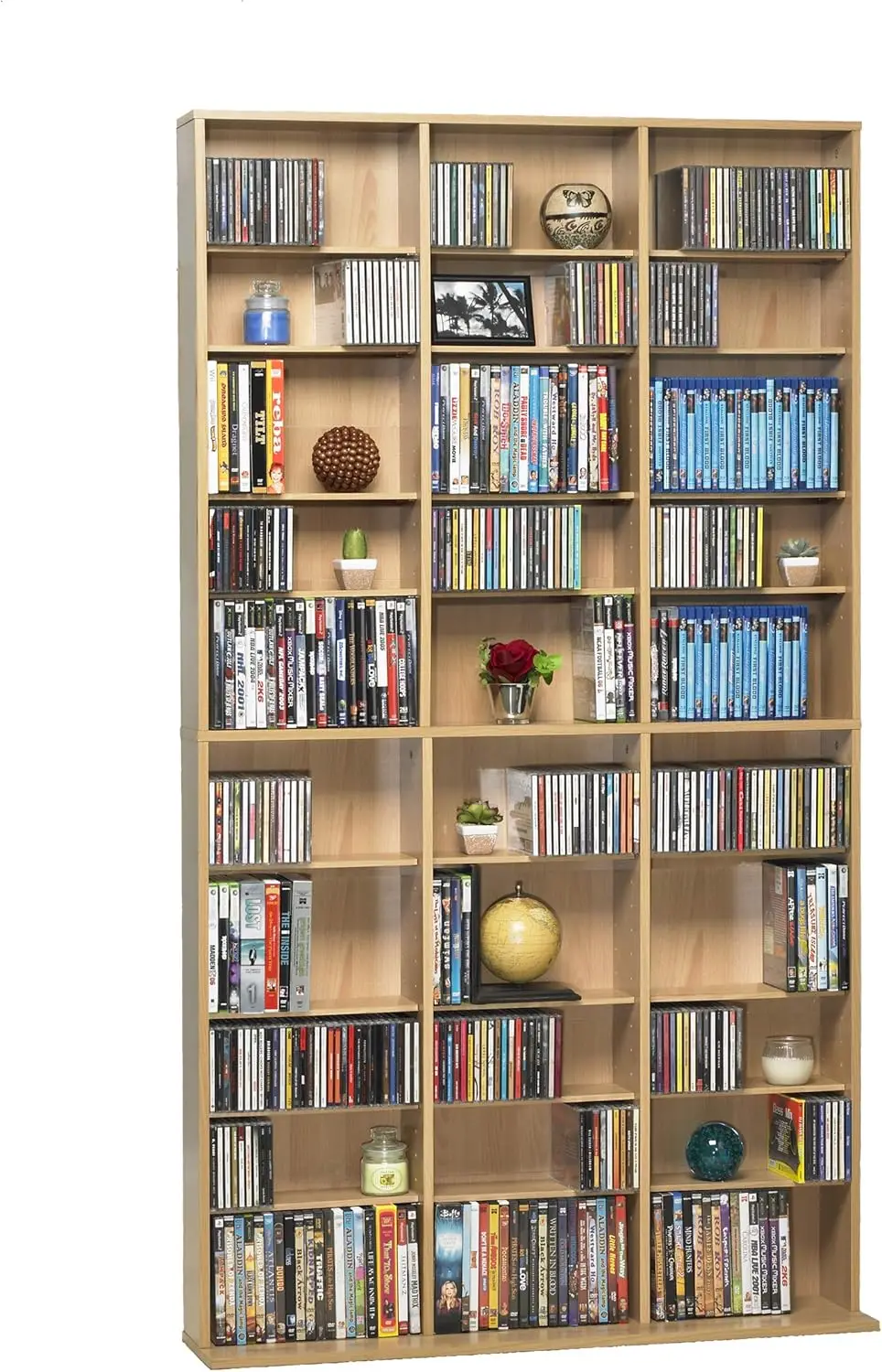 1080 Media Storage Cabinet – Protects & Organizes Prized Music, Movie, Video Games or Memorabilia Collections, PN 38435715 in Ma