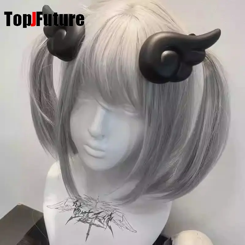 Anime Cultuur Gothic Harajuku Y2kgirl Dark Gothic Punk Subcultuur Engel White Lolita Rand Clip Hoofdband Haargrepen Haarclip