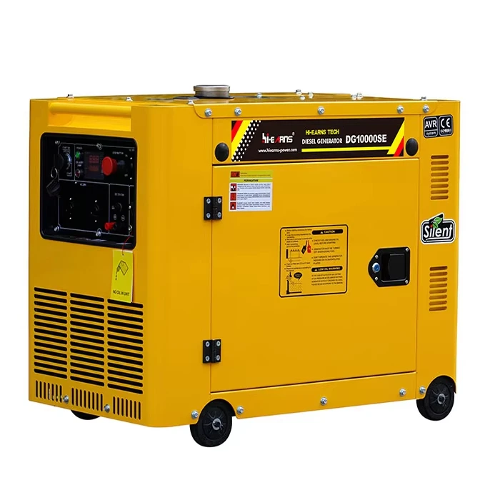 7.0KW 8.8KVA 220V Silent air Cooled diesel Generator with Digital Panel for Outdoor