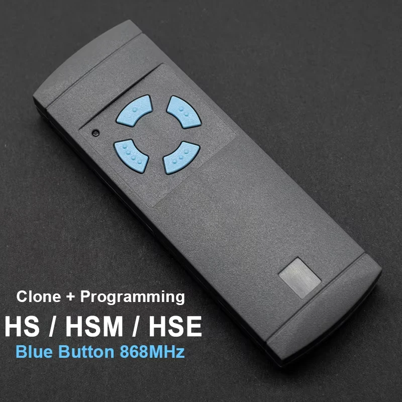 

Пульт дистанционного управления Blue Button 868 HS4 для гаражных ворот, 868 МГц, HSM2, HSM4, HSE4, HSE2, HS1, HS2, 868.35 МГц, портативный передатчик