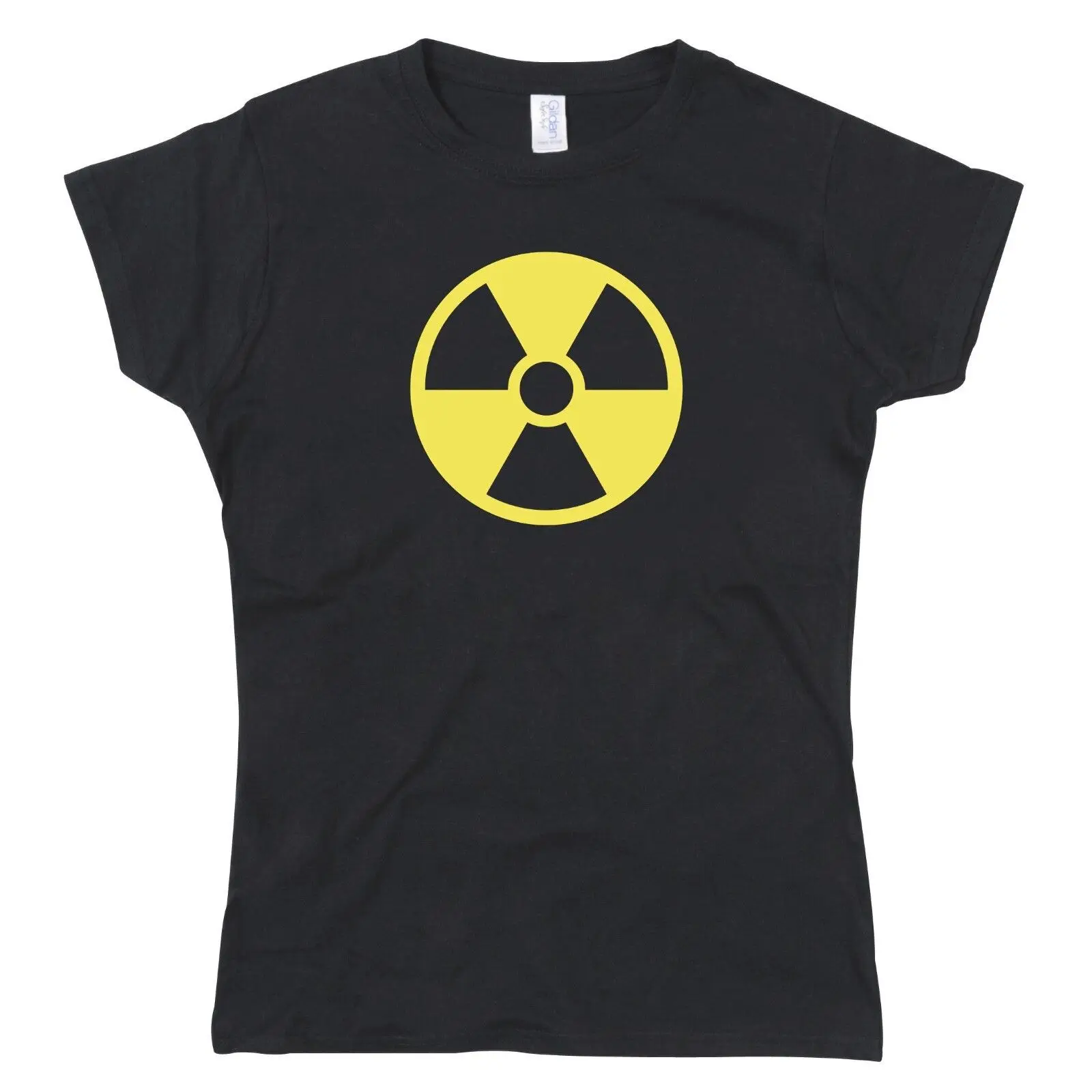 

Radiation Symbol Black Ladies Tshirt T-Shirt Tee Top