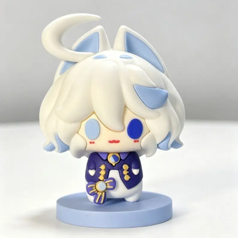 Cute Chibi Anime Figure - Kawaii 3D Merch Model with Scene, Desk Setup Decor Ornament Gift for Fans