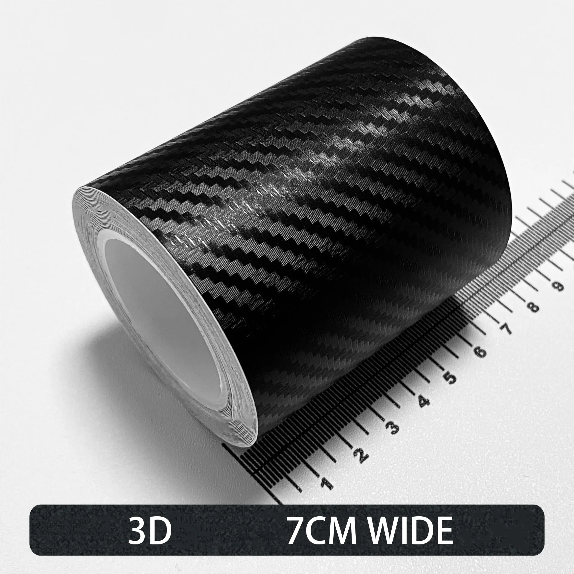 Carbon Faser Auto Aufkleber Selbst-klebe Automotive Wrap Band Matte Schwarz Selbst-Klebe Film 3D Vinyl Auto Streifen film Zubehör