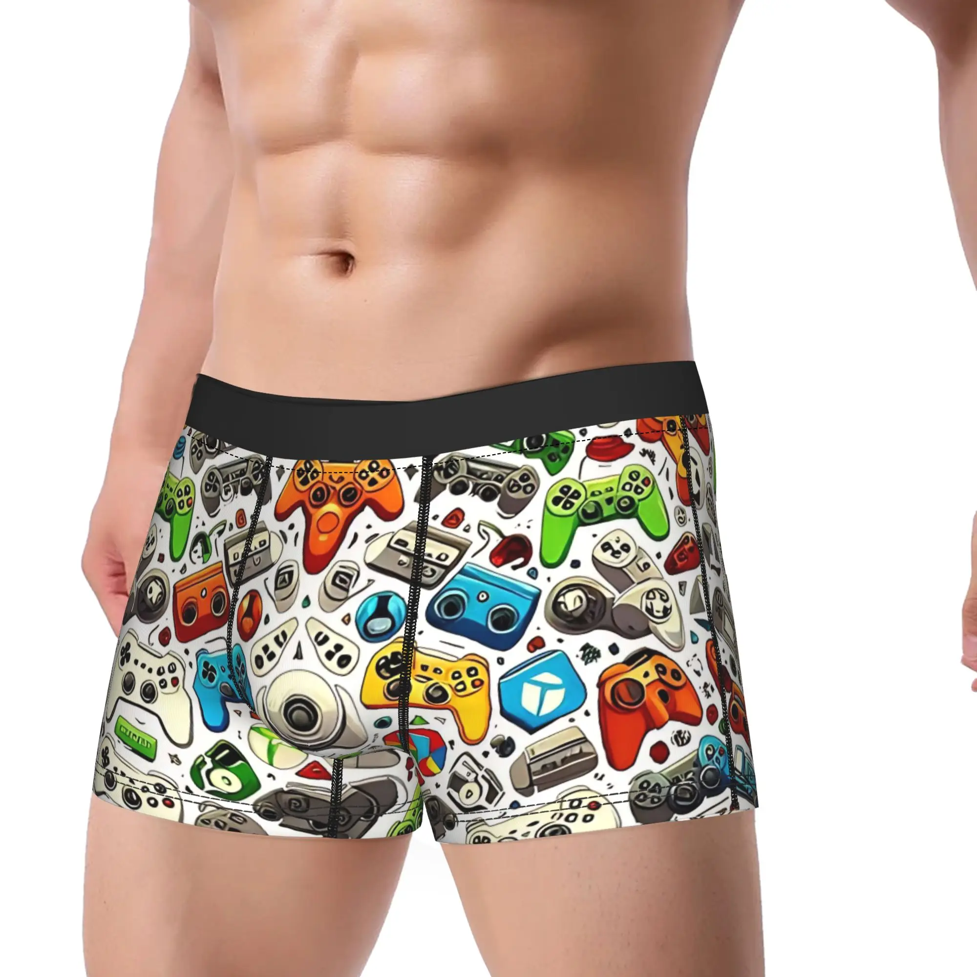 Game Controllers Underwear  Men Shorts Briefs Soft Trend Trunk Hot Sale Design Oversize Panties