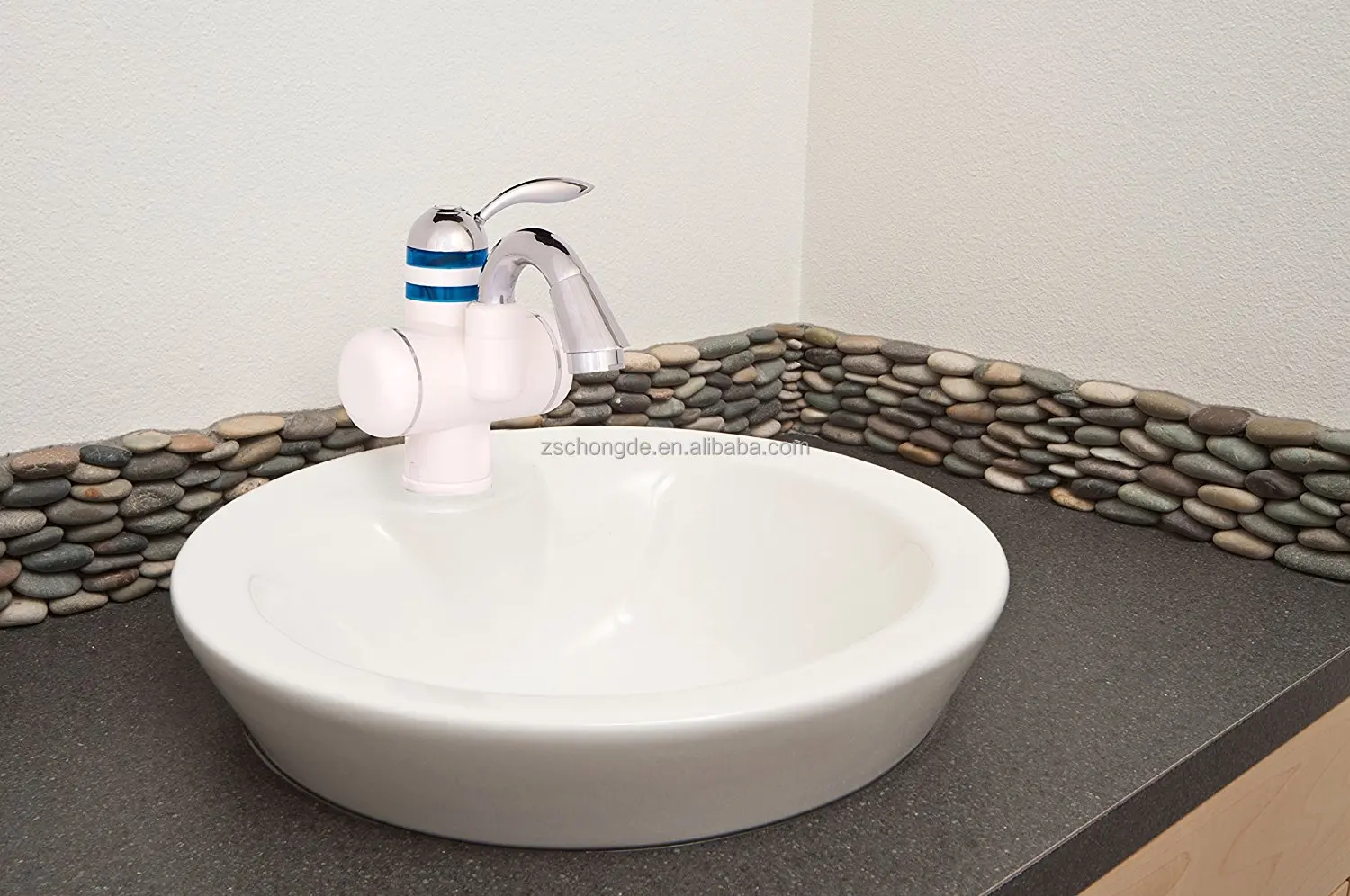 Water Heater 3000W Tankless Electric Water Heaters Instant Single Handle Water Heating Tap Faucet for Kitchen Bathroom