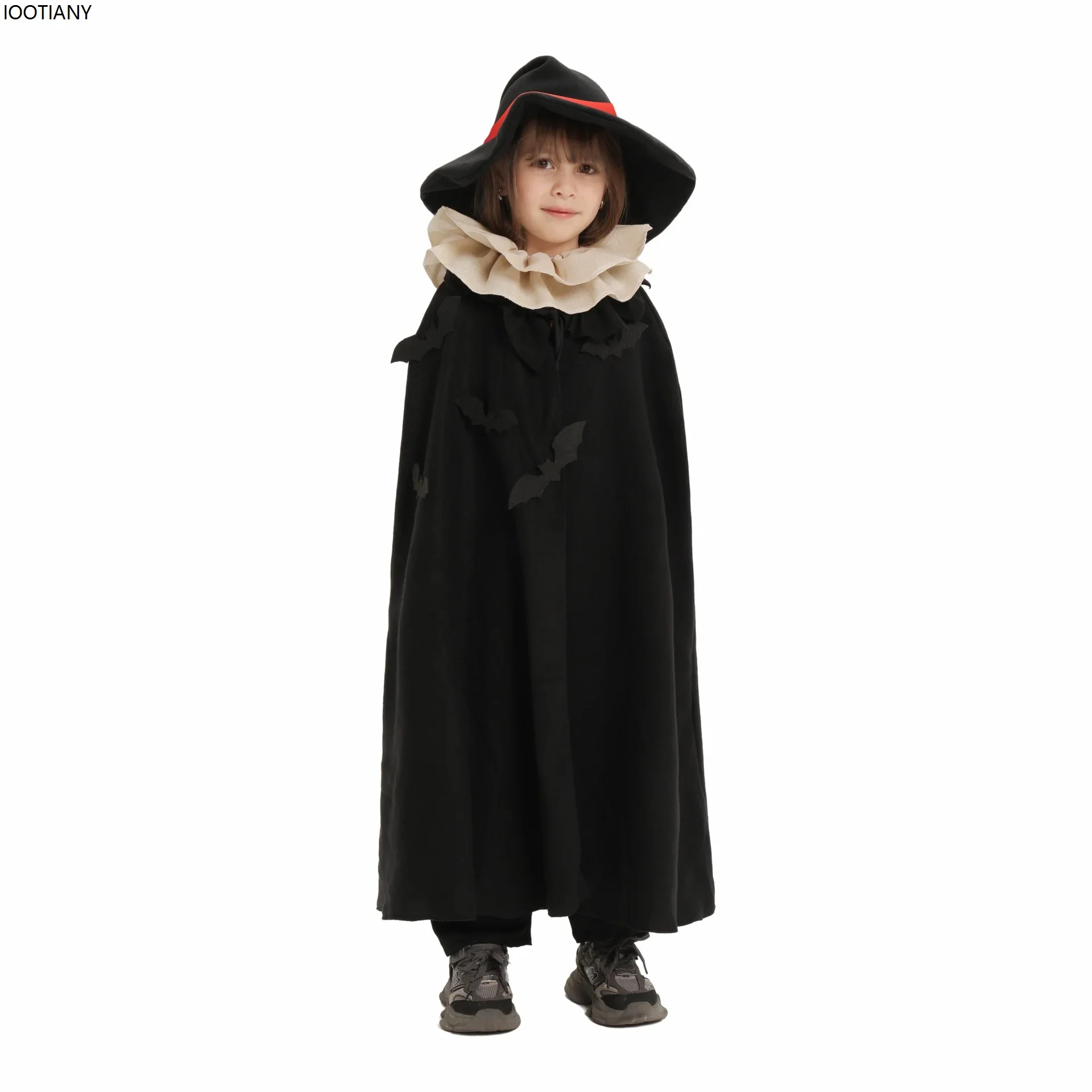 

CosplayHalloween Children's Cosplay Witch Costume Girl Bat Witch Robe Theme Party Masquerade Carnival Stage Performance Costume