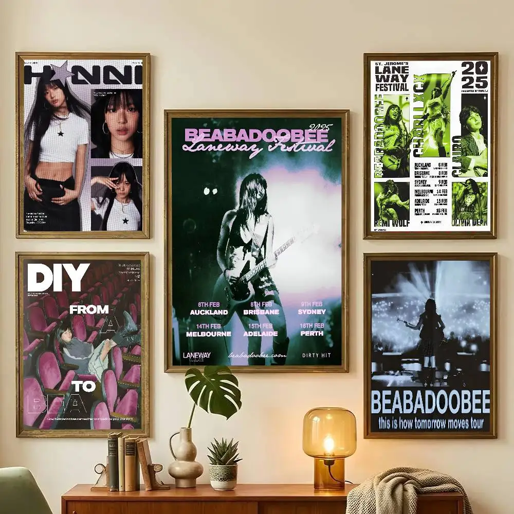 Singer B-Beabadoobee Poster Art With Prints Home Bedroom Living Room Decoration Gift