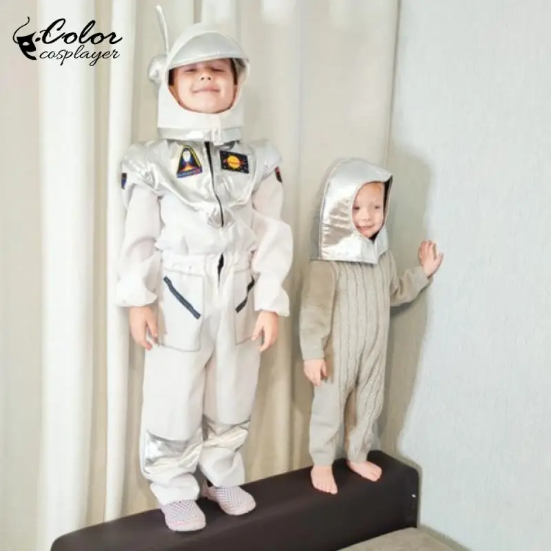 

Child Astronaut Cosplay Costume Boy Girls Spacesuit Outfits Halloween Carnival Jumpsuits Kid Stage Performances Clothes