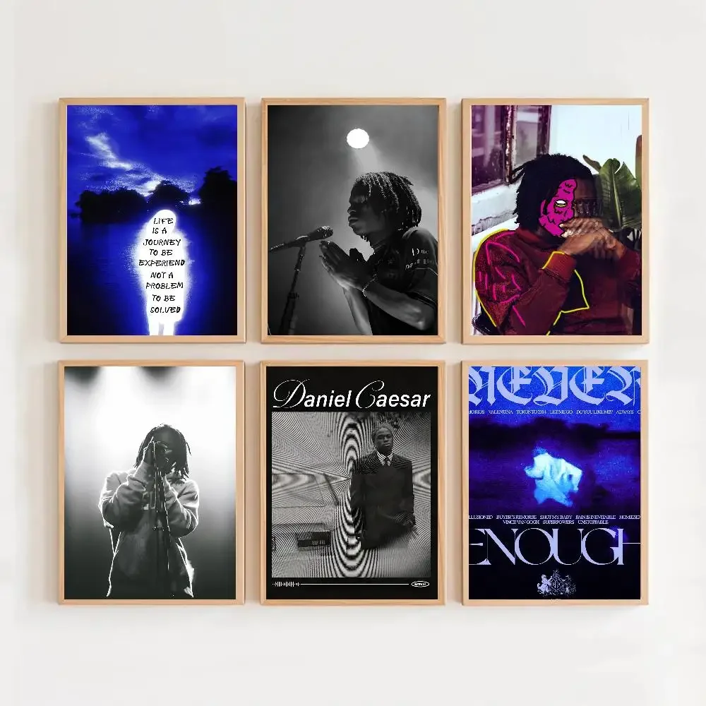 Daniel Caesar Music Album  Wall Art Canvas Print, Retro Comic Artwork, Home Room Decor, Aesthetic Gift For Anime Lovers
