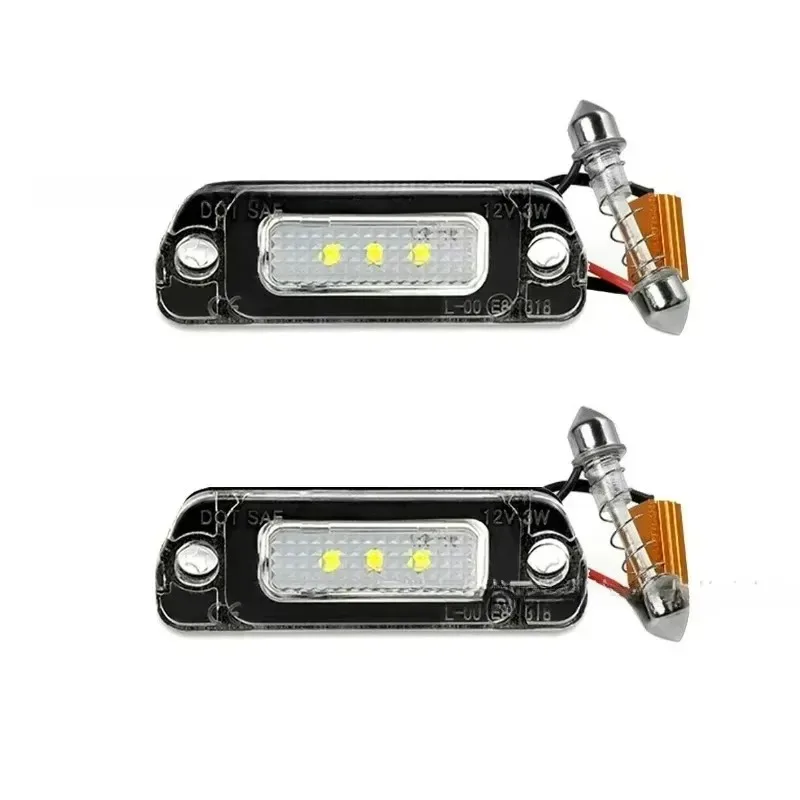 

2pcs Can bus White LED License Number Plate Light Lamps for 2x M GL R Class W164 X164 W251