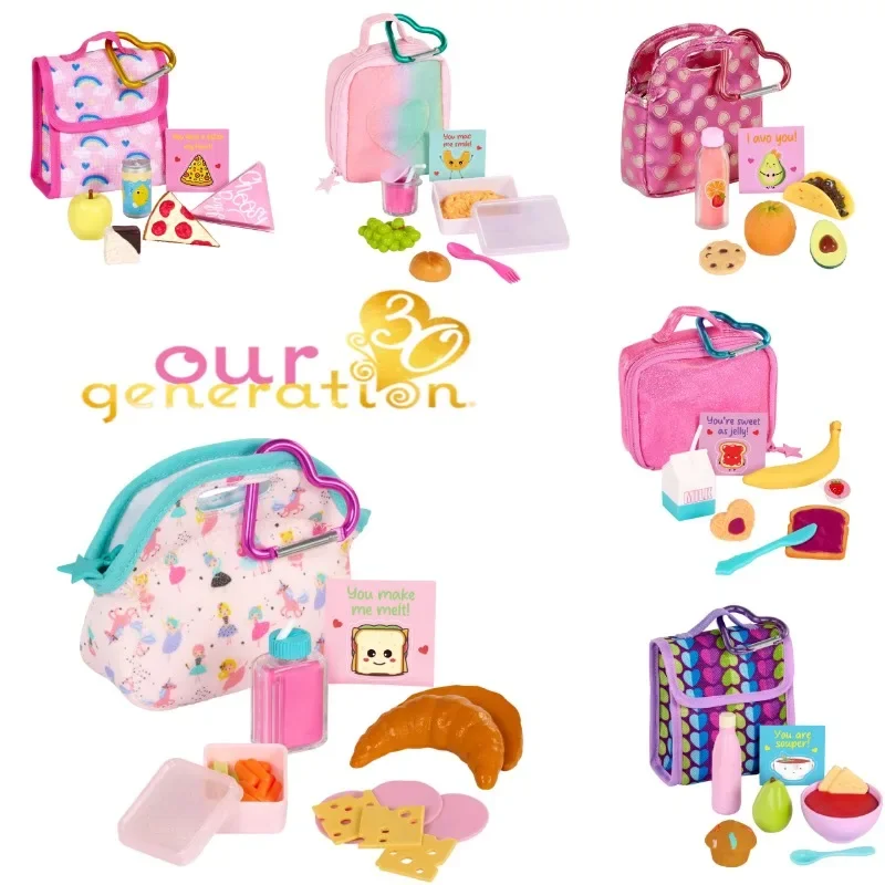 Our Generation Fashionable Simulated Food Afternoon Tea Series Dim Sum Portable Lunch Bag Blind Box Toys Collect Ornaments Gifts