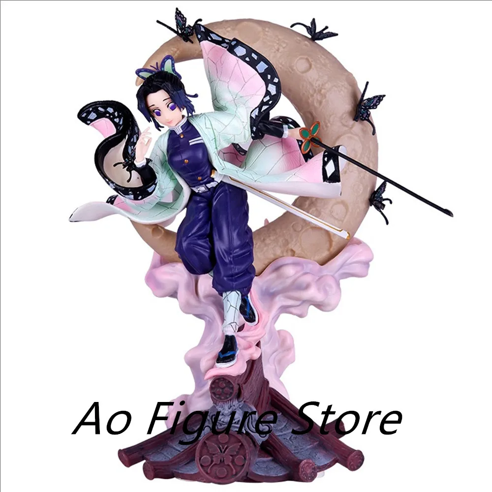 

Anime Demon Slayer Figure Kochou Shinobu Anime Figure With Light Kochou Shinobu Figurine Pvc Statue Ornament Model Doll Kid Gift