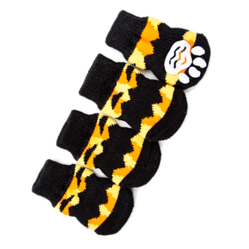 

Pet Anti-slip Cotton Socks Dogs Halloween Costumes Grips Large Sockd Lovely Pumpkin