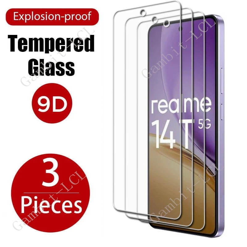 3PCS Protective Tempered Glass For Realme 14T 5G Realme14T5G Realme14T Realme14 14 T 6.67