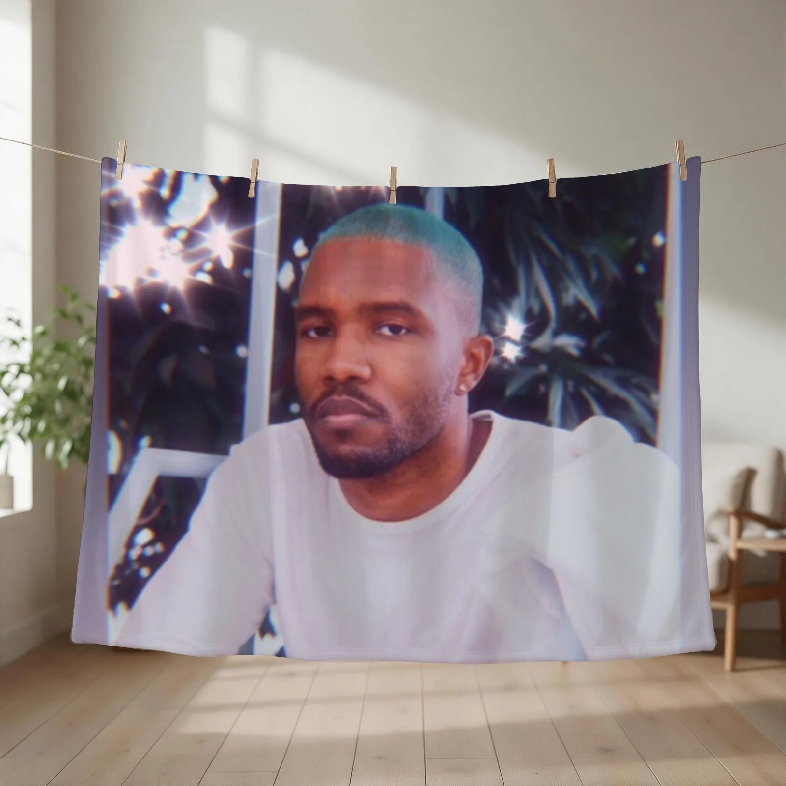 frank sparkly Throw Blanket couch cozy soft plush fuzzy picnic outdoor blanket