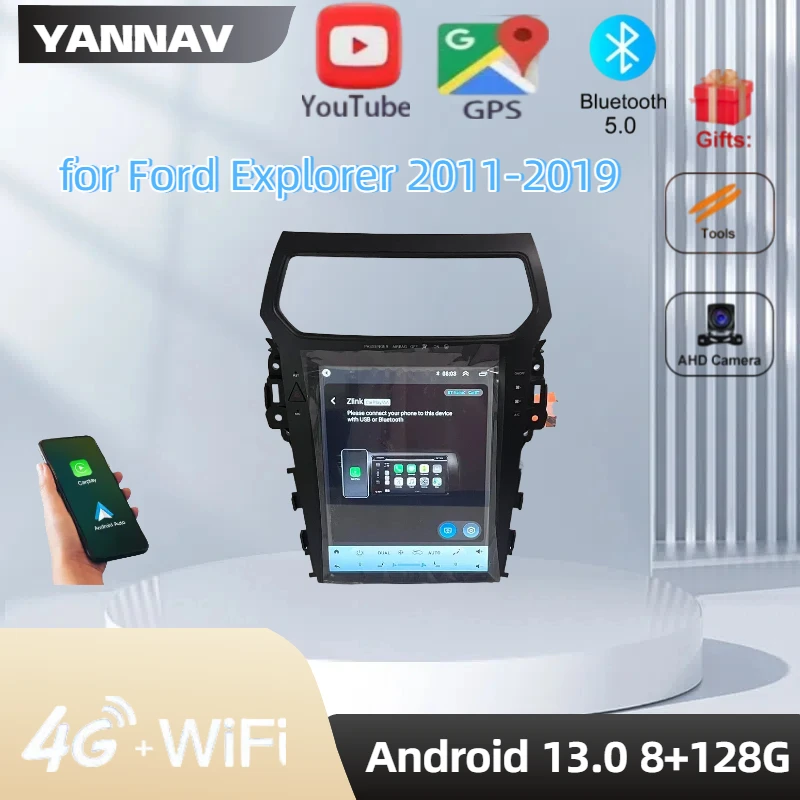 

12.1' Car Radio for Ford Explorer 2011-2019 with DVD Multimedia Video Player Stereo Auto GPS Navigation Carplay DSP